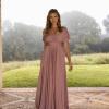 SAVANNAH MULTIWAY INFINITY WRAP GOWN BM1800 JERSEY HALTER NECK OFF SHOULDER STRAPLESS CAP SLEEVE GRECIAN ENVI LUV BRIDAL AUSTRALIA 17