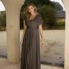 SAVANNAH MULTIWAY INFINITY WRAP GOWN BM1800 JERSEY HALTER NECK OFF SHOULDER STRAPLESS CAP SLEEVE GRECIAN ENVI LUV BRIDAL AUSTRALIA 3