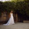 ELORA ML8518 SWEETHEART NECKLINE BALL GOWN IN FLORAL LACE AND TULLE WITH DETACHABLE STRAPS STRAPLESS WEDDING DRESS MADI LANE LUV BRIDAL 8