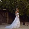 ELORA ML8518 SWEETHEART NECKLINE BALL GOWN IN FLORAL LACE AND TULLE WITH DETACHABLE STRAPS STRAPLESS WEDDING DRESS MADI LANE LUV BRIDAL 9