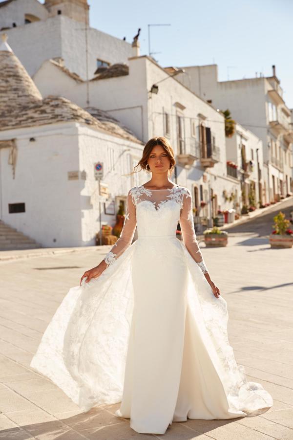 MONAHAN-ML12669-WITH-DETACHABLE-MANNING-SKIRT-ML12772-ILLUSION-NECK-WITH-FLORAL-LACE-CREPE-SKIRT-BUTTON-UP-BACK-WEDDING-DRESS-MADI-LANE-BRIDAL1