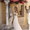 BLAKE ML18012 HI-LOW FIT FLARE SILHOUETTE SEMI-SWEETHEART NECKLINE WITH DETACHABLE BELT AND FLUTTER SLEEVES INCLUDED WITH ZIP CLOSURE FINISH WEDDING DRESS MADI LANE BRIDAL4