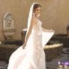 BLAYNE ML19487 FULL LENGTH FIT FLARE SILHOUETTE V NECKLINE WITH ILLUSION BODICE EMBROIDERED FLORAL LEAF LACE AND SOFT TULLE SKIRT WITH V BODICE FINISH WEDDING DRESS MADI LANE BRIDAL4