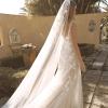 BLAYNE VEIL V987 CATHEDRAL LENGTH WITH LACE APPLIQUES PAIRED WITH GOWN ML19487 VEIL MADI LANE BRIDAL1