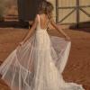 REIGN EY138 FULL LENGTH FITTED GOWN WITH SQUARE NECK LINE AND DETACHABLE OVERSKIRT INCLUDED WEDDING DRESS EVIE YOUNG BRIDAL10