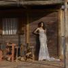 ZOLA EY170 FULL LENGTH LACE GOWN WITH STRAPLESS LINED BODICE ON THE FRONT ONLY AND SQUARE NECK LINE WEDDING DRESS EVIE YOUNG BRIDAL3