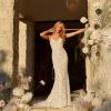 DAILYN ML22211 FULL LENGTH FITTED 3D FLORAL LACE GOWN WITH DETACHABLE SLEEVES ILLUSION BACK BODICE WITH BUTTON AND ZIPPER CLOSURE WEDDING DRESS MADI LANE BRIDAL 6