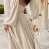 DANTE ML22046 FULL LENGTH CHIFFON ALINE GOWN WITH SWEETHEART NECKLINE AND DETACHABLE LONG SLEEVES ZIPPER CLOSURE WEDDING DRESS MADI LANE BRIDAL 4