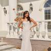 DELAYNE ML22366 FULL LENGTH FITTED VINE LACE GOWN ILLUSION BODICE THIN STRAPS DETACHABLE SLEEVES BUTTON AND ZIPPER CLOSURE WEDDING DRESS MADI LANE BRIDAL 8 (1)