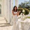 DEMI ML22264 FULL LENGTH FIT AND FLARE GOWN WITH SWEETHEART NECKLINE DETACHABLE STRAPS ILLUSION BODICE BUTTON AND ZIPPER CLOSURE WEDDING DRESS MADI LANE BRIDAL 6