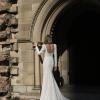 LILA_EY315 FULL CREPE FIT AND FLARE WEDDING DRESS WITH FULL SLEEVES AND BUTTON UP BACK EVIE YOUNG BRIDAL8