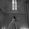 OSCAR_EY302 FULL SEAD BED EMBROIDERED SHEET LACE ONE SHOULDER A LINE WEDDING DRESS WITH DETACHABLE SLEEVE AND SPLIT EVIE YOUNG BRIDAL9