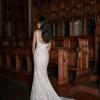 POET_EY321 FULL EMBROIDERED GEO SHEETLACE TRIM FIT AND FLARE WEDDING DRESS BACK ZIP EVIE YOUNG BRIDAL 5