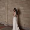 TULLY_EY318 EMBROIDERED LACE MOTIF WITH EUROPEAN CREPE FIT AND FLARE WEDDING DRESS WITH ILLUSION BODICE BACK ZIP EVIE YOUNG BRIDAL4