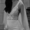 TULLY_EY318 EMBROIDERED LACE MOTIF WITH EUROPEAN CREPE FIT AND FLARE WEDDING DRESS WITH ILLUSION BODICE BACK ZIP EVIE YOUNG BRIDAL9