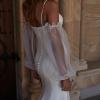 ZOIE_EY310 FULL CREPE FIT SPAGHETTI STRAP FIT AND FLARE WEDDING DRESS WITH DETACHABLE SLEEVES EVIE YOUNG BRIDAL12
