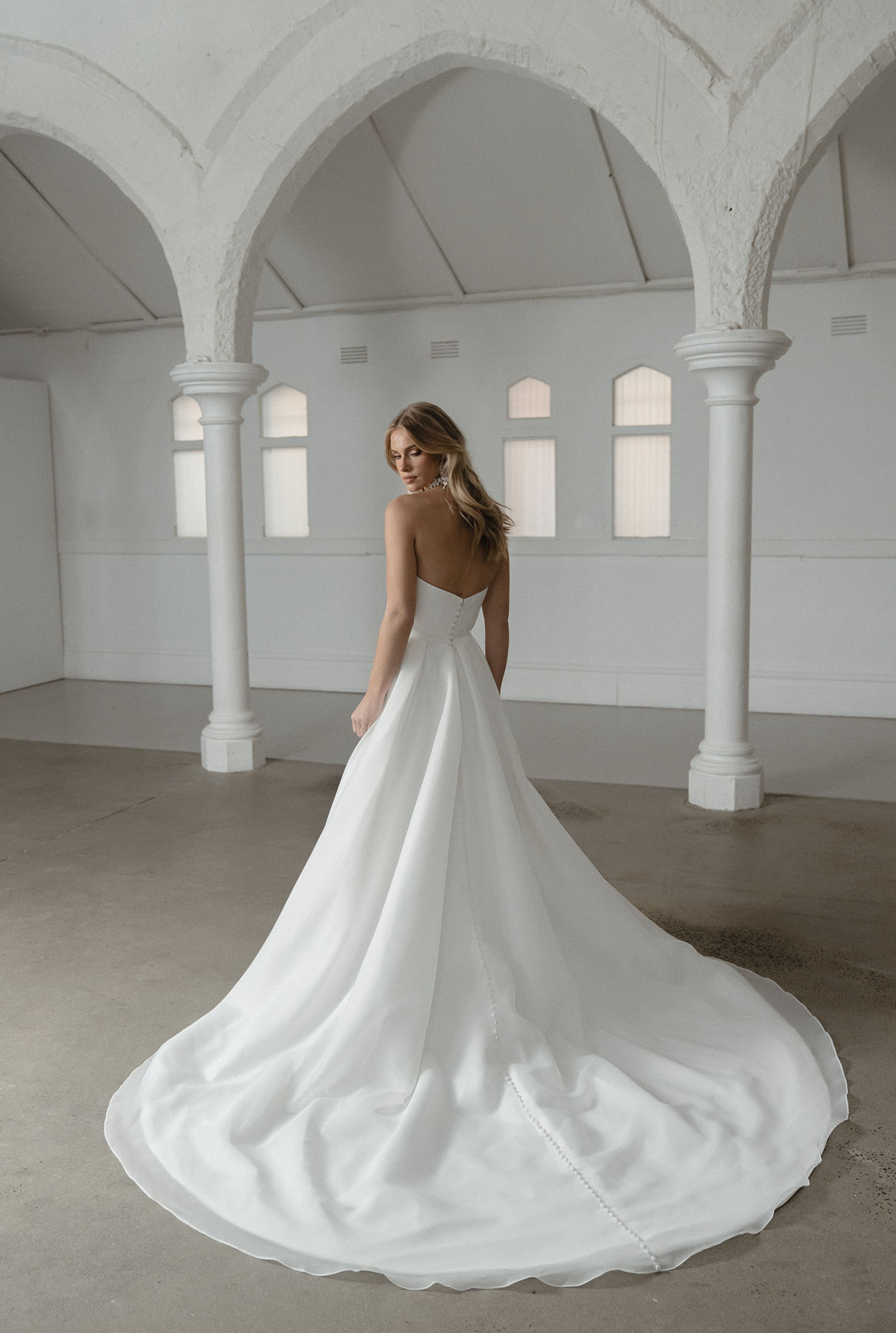 Sullivan A-Line Sweetheart Neckline V Back Wedding Dress