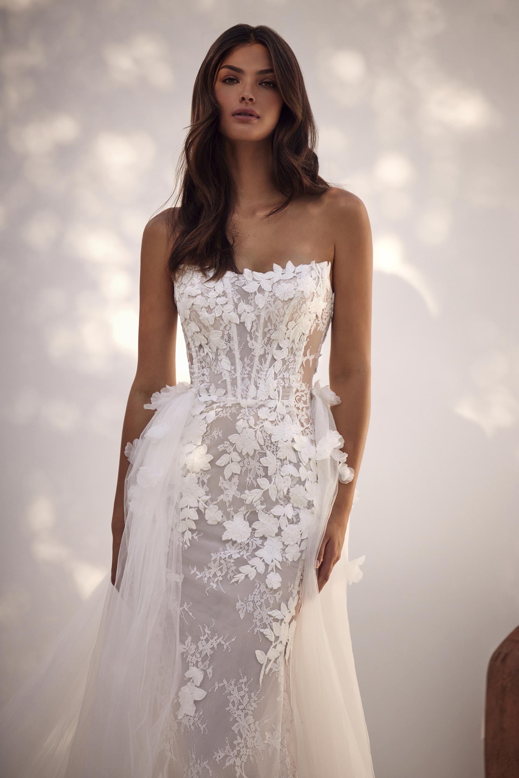 Dulcinea Mikado Inspired Sweetheart Bodice Wedding Gown