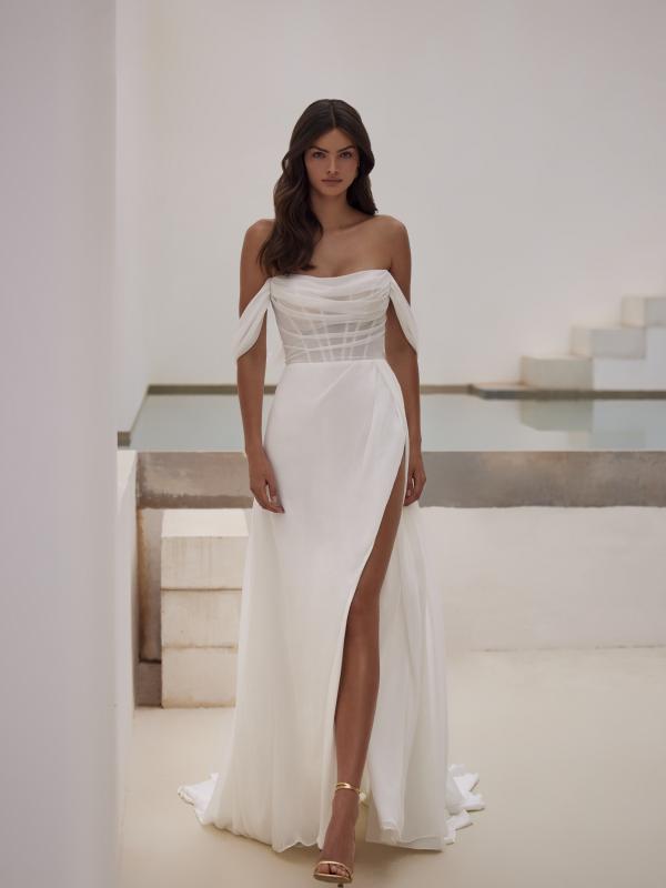 Tinsley Off The Shoulder A-Line Wedding Dress