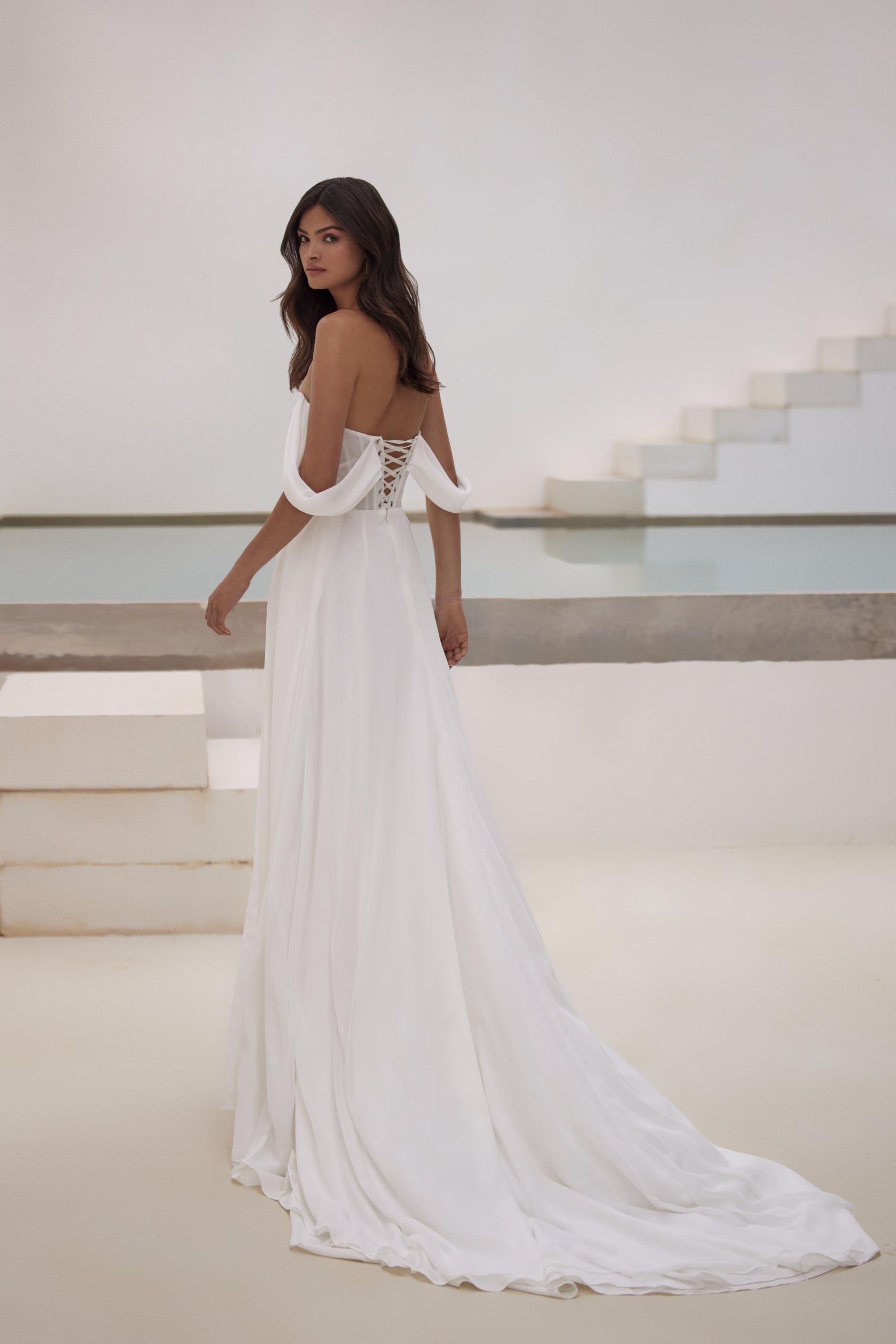 Tinsley Off The Shoulder A-Line Wedding Dress