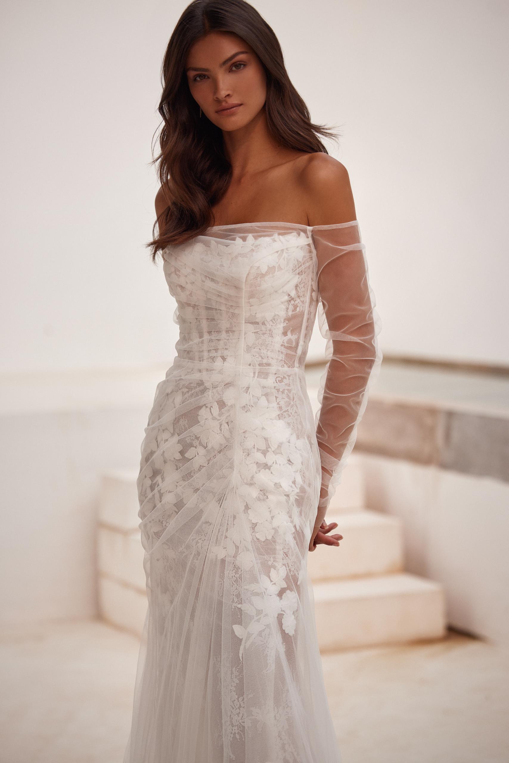 Dulcinea Mikado Inspired Sweetheart Bodice Wedding Gown