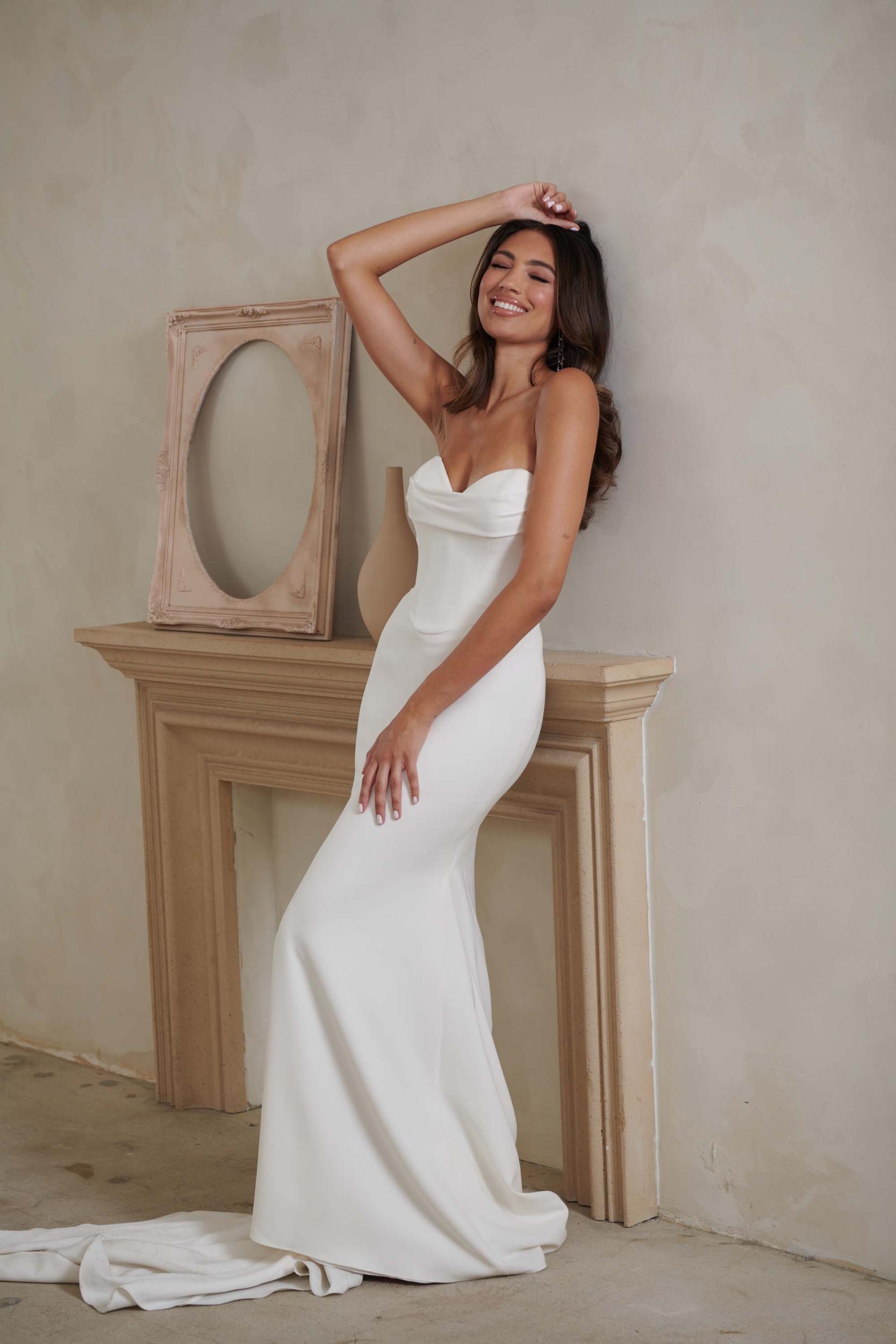 Levi Sweetheart Neckline Fitted Wedding Dress