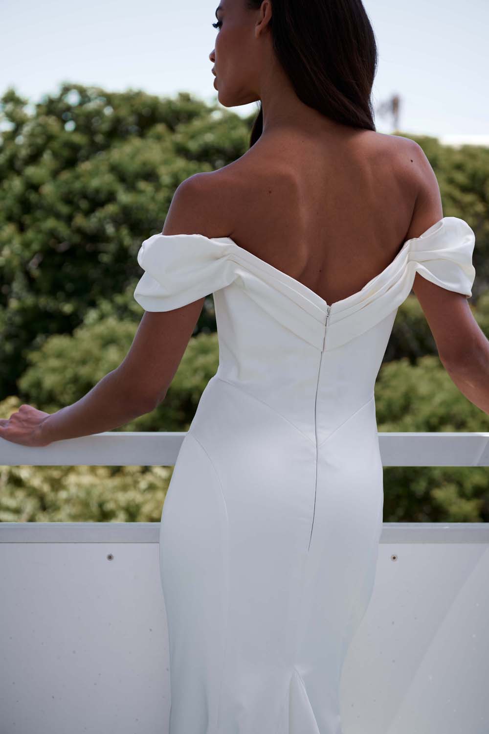 Altair Off The Shoulder Mermaid Wedding Dress by Serene Ame